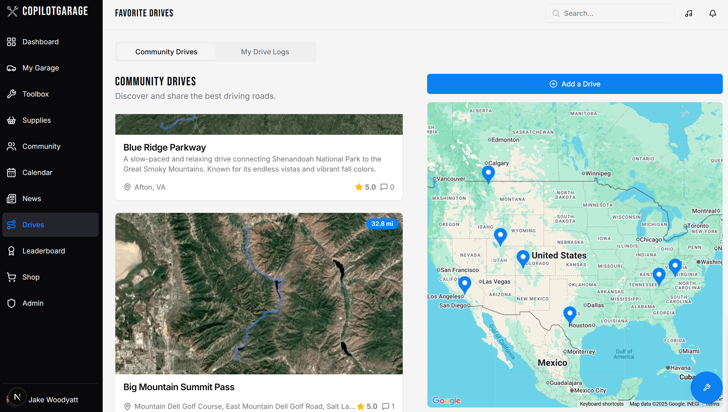 Drives Planning Screenshot